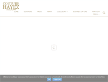 Tablet Screenshot of couturehayez.com